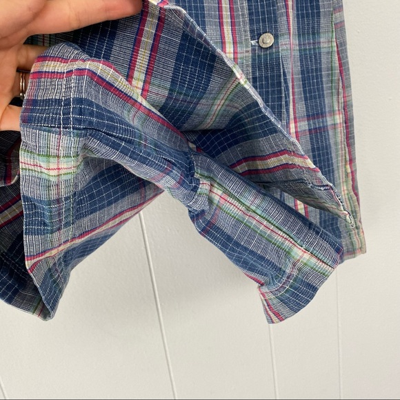 Vintage The Relay Company Plaid Button Front Skort Mini Skirt Size Small 26" - Picture 7 of 13